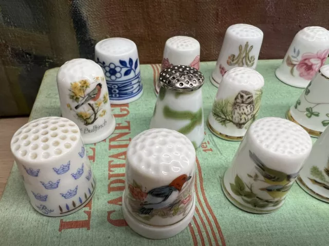 Sammler Vintage feine Knochen China Fingerhut separat verkauft verschiedene Hersteller 3