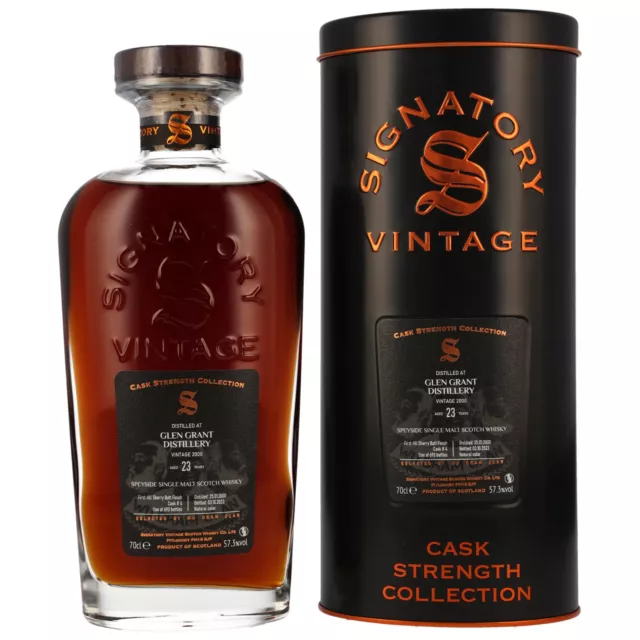 Glen Grant 23 - Wu Dram Clan - Signatory Whisky - 0,7L 57,3% - 392,71€/Liter