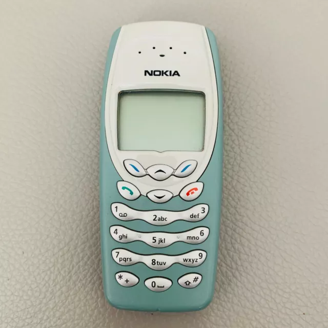 FULLY WORKING Vintage Retro NOKIA 3410 Teal Mobile Phone - Fab Condition!