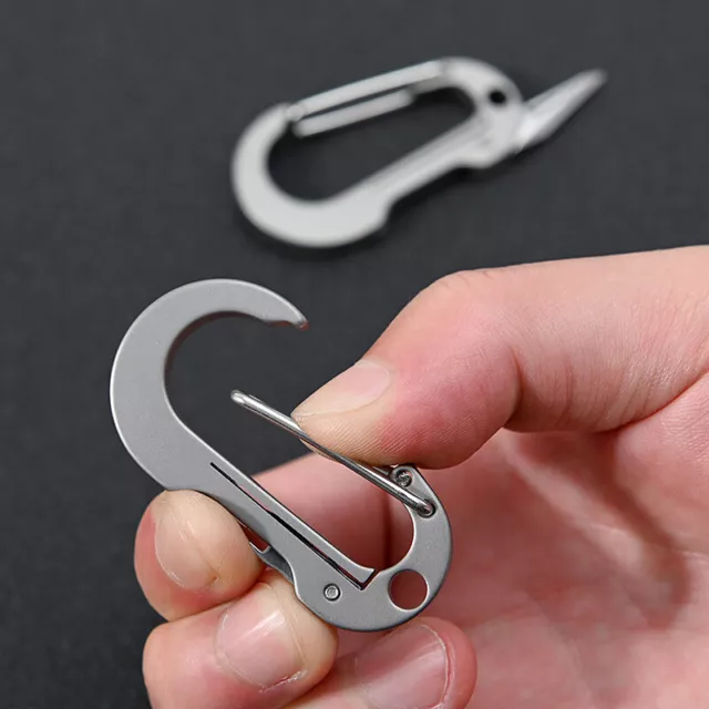 Titanium Alloy Keychain Fold Knife MINI Knife Portable Keychain Outdoor Survi^-^