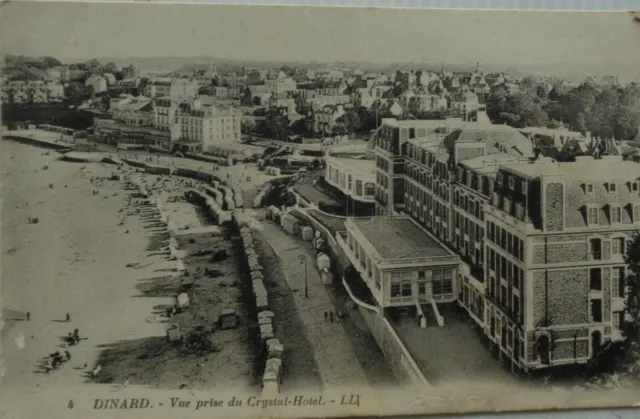Dinard 35 CPA View Taken of / The Crystal Hotel Good Condition 1924