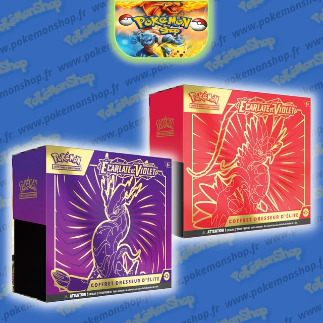Pokémon Coffret Dresseur d'Elite x2 ETB EV01 Ecarlate et Violet Fr Neufs Préco