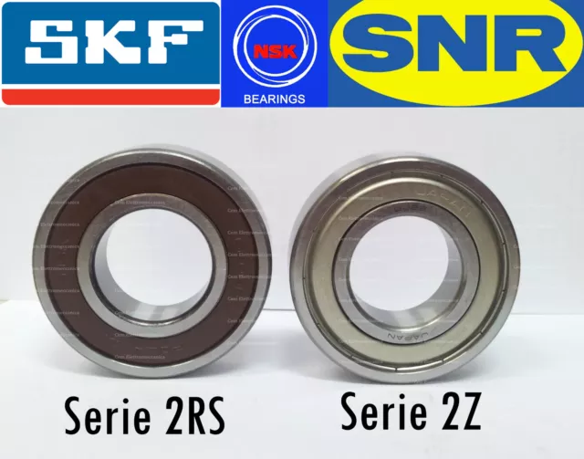 Cuscinetto a sfere serie 2Z - 2RS tutta la gamma - Marchi SNR, NSK, SKF zz - rs