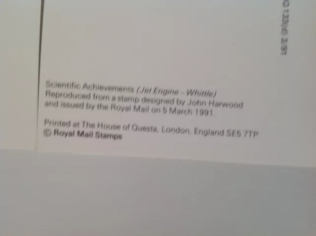 Royal Mail Stamp Card Series Phq Postcards Set - Scientific Achievements 1991 3