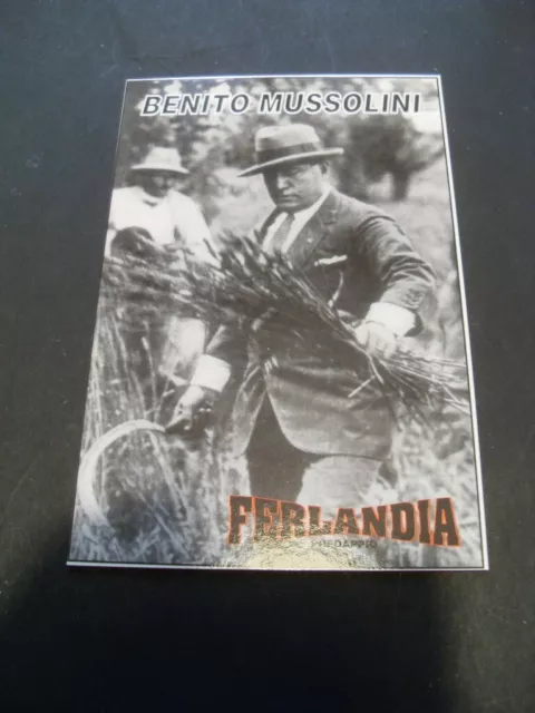 Calendarietto Plastificato Tascabile Benito Mussolini 2002