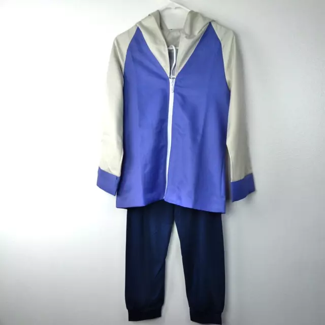 DAZCOS Costume Outfit XS Purple Jacket Hooded Blue Jogger Pant Cosplay Hinata