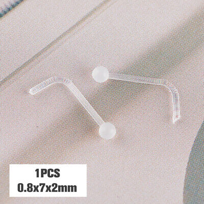 Retenedores de perforación transparentes retenedor de tabique pernos nariz labios flexibles lengua RQl
