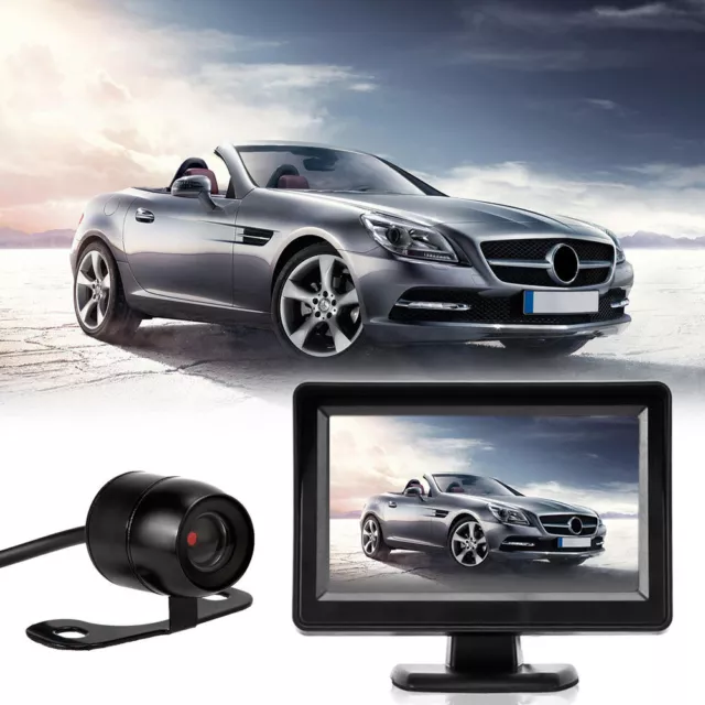 Car Rear View Kit 4.3" TFT LCD Monitor+Night Vision  Car Reversing Camera 170°