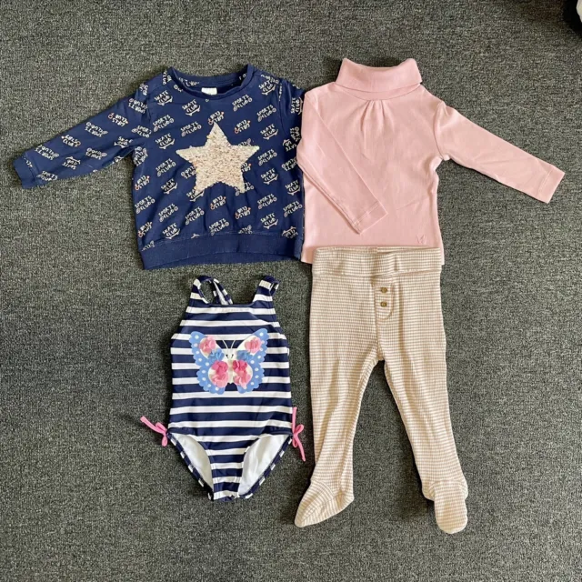 Assorted Target Baby Girl Clothing Bundle Size 1