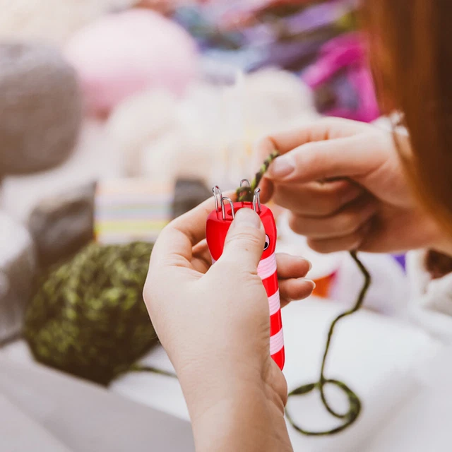 2 Stück Strickgabel,Strickgabel Für Kinder,Strickwerkzeuge Aus