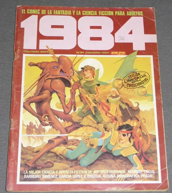 COMIC 1984 nº 61 Toutain editor fantasía TBO Comics Altuna Breccia Prado (D)