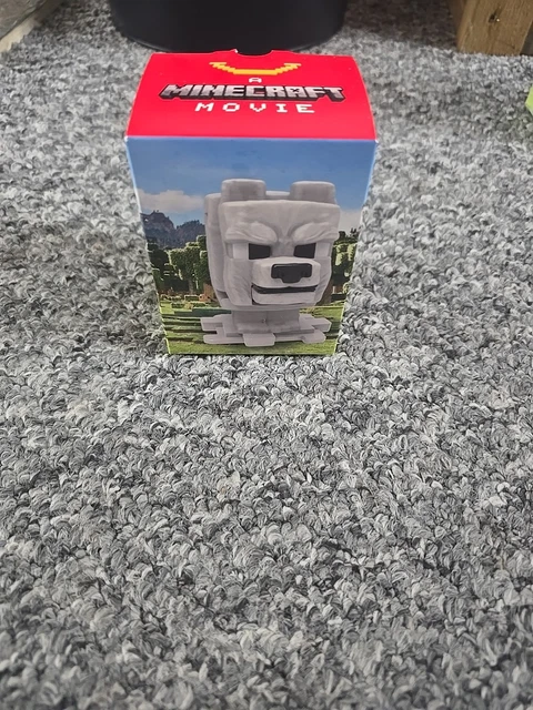 MCDONALDS MINECRAFT MOVIE Toy - Dennis Wolf Dog £12.15 - PicClick UK