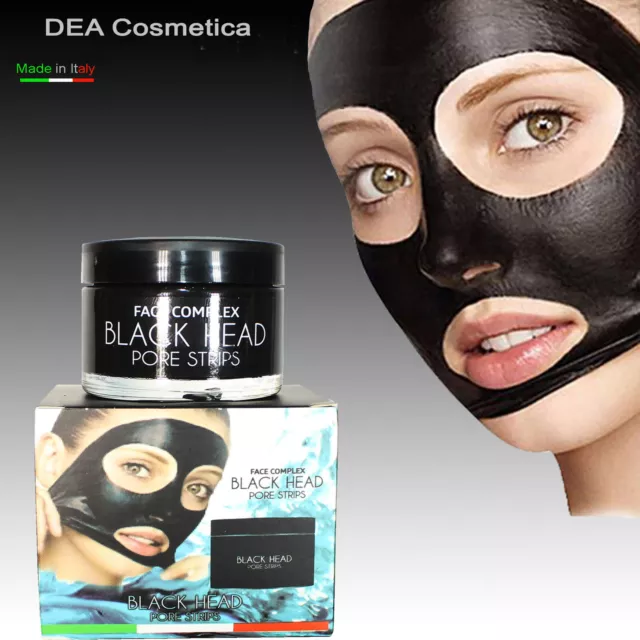 Maschera Viso punti neri Black Head pore strips nera viso bellezza pulizia viso