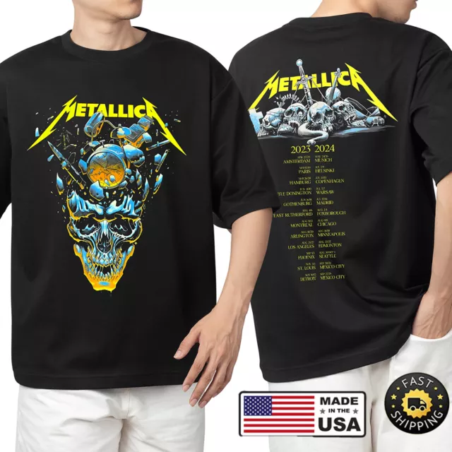 METALLICA BAND METAL Tour 20232024 M72 Tour Music Event TShirt 23.99