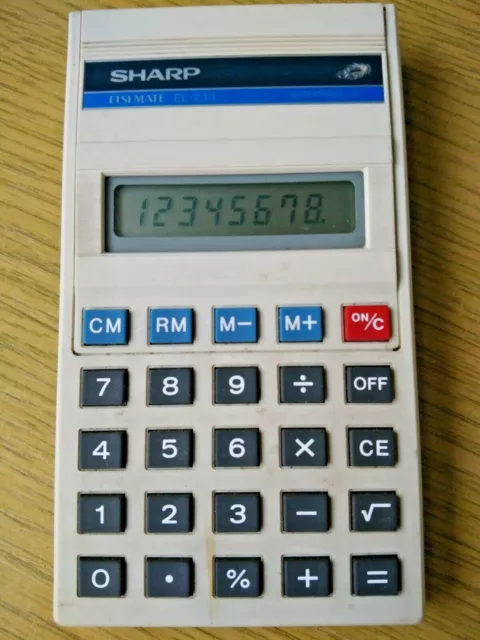 Calculator Sharp Elsimate EL-230 Working Vintage 80’s Retro