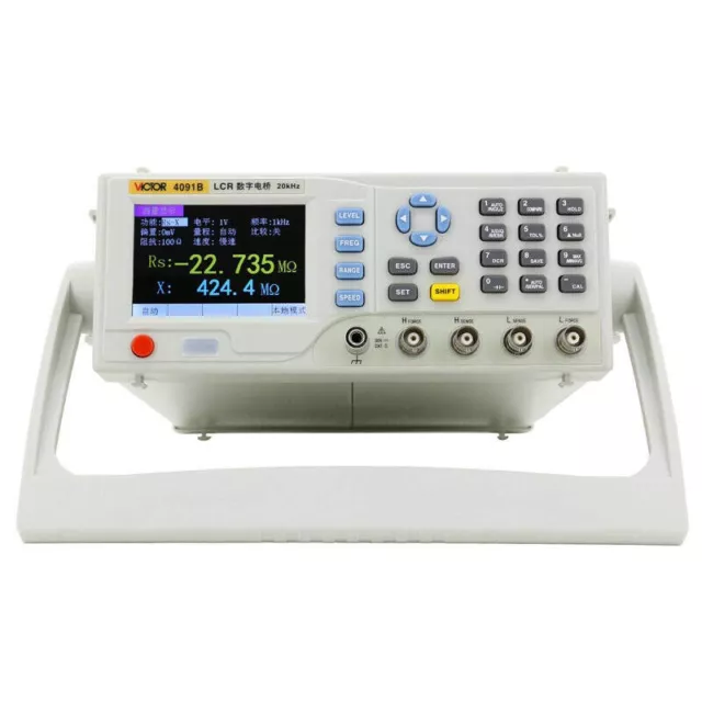 VICTOR 4091B LCR Meter Digital Bridge Capacitance Inductance Test Instrument #