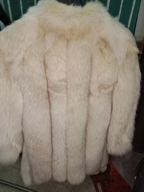 pelliccia volpe bianca