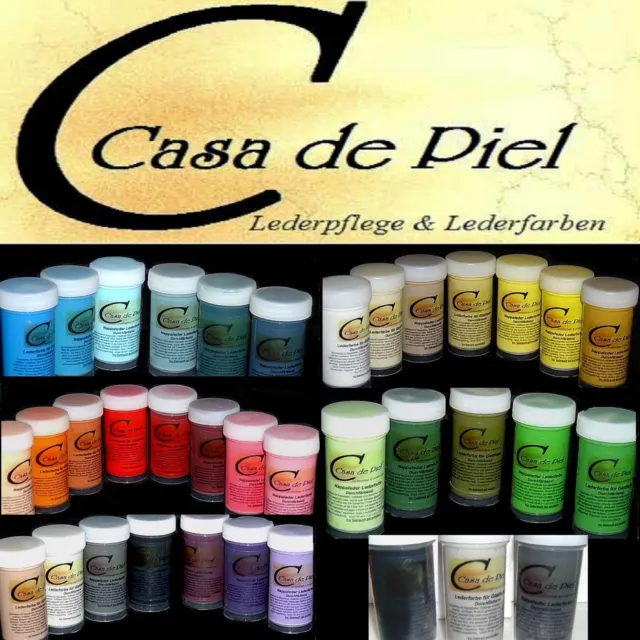 CDP Lederfarbe Nappalederfarbe Farbe Leder färben Leather Dye 30 Farben -  150ml