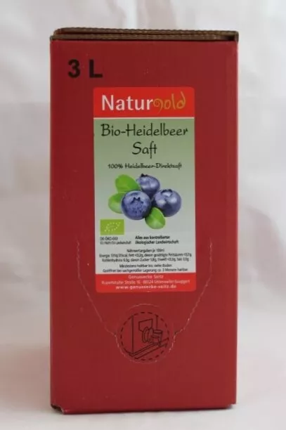 (12,65€/1l) Bio Heidelbeersaft