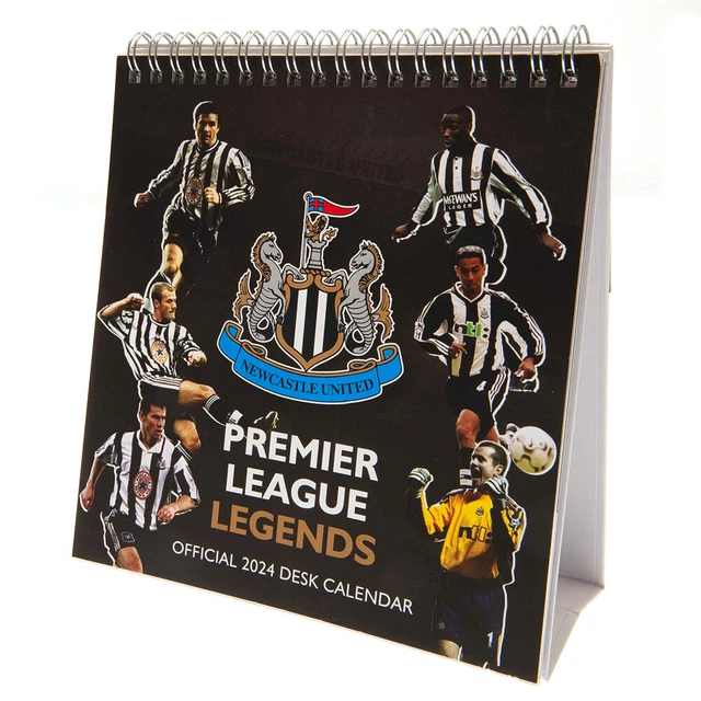 NEWCASTLE UNITED FC Desktop Calendar 2024 Official Merch Great Geordie