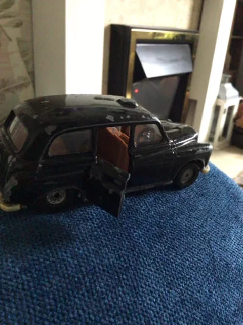 Vintage 1980s CORGI Austin London Taxi  Black Cab