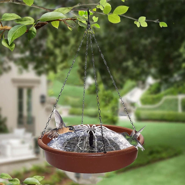 Bain D'Oiseaux Suspendu Pour Balcon - Mangeoire Cuivre Vintage - Décoration Jardin