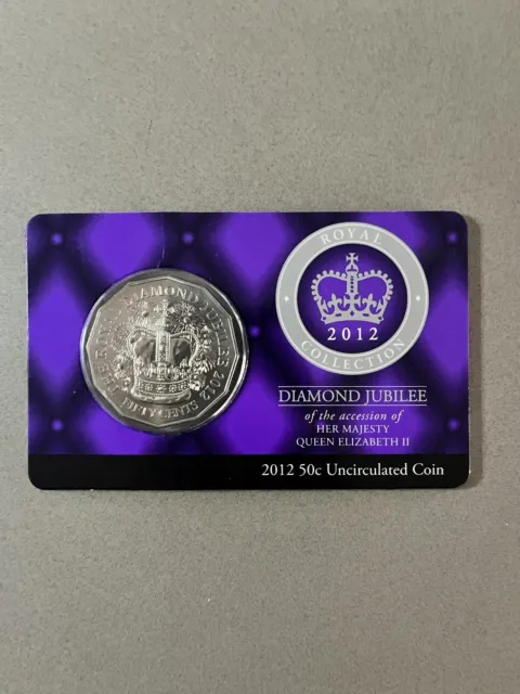 2012 Queen Elizabeth II Diamond Jubilee 50c Coin
