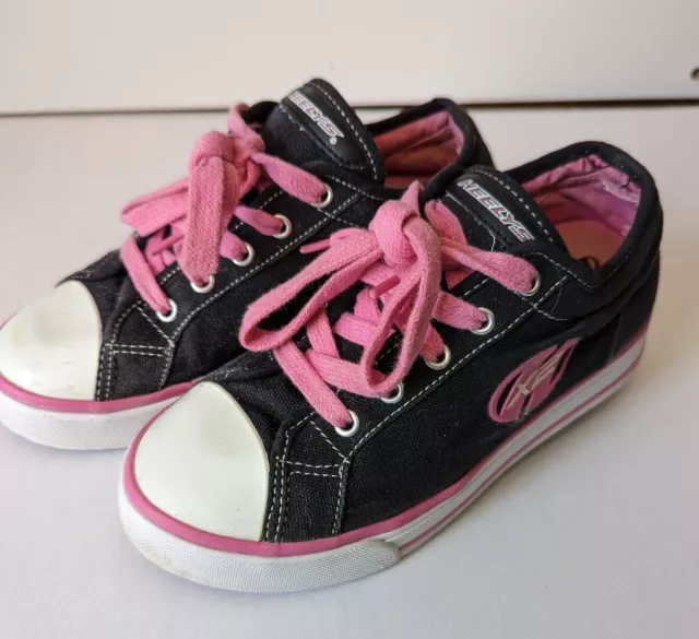 Heelys Girls Classic X2 Trainers Size 2 Eur 34 Hot Pink Black