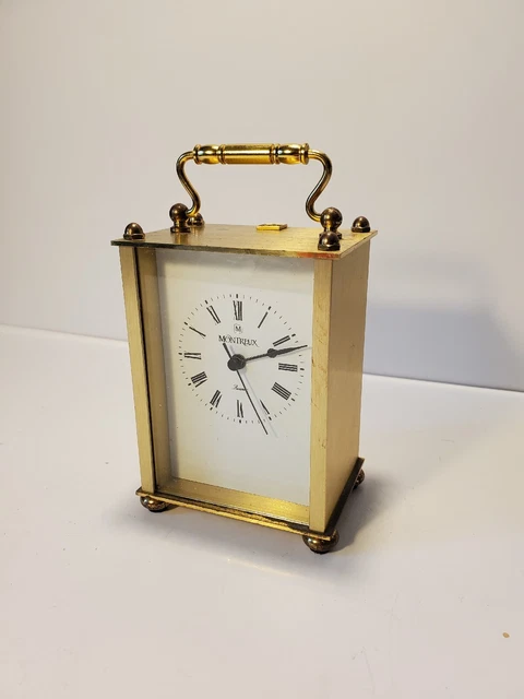 Vintage Coca Cola Montreux Metal Battery Powered Clock Made In Germany