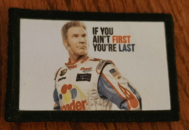 "Ricky Bobby" Talladega Nights Morale Patch - Funny Tactical Military Style Patch USA Flag