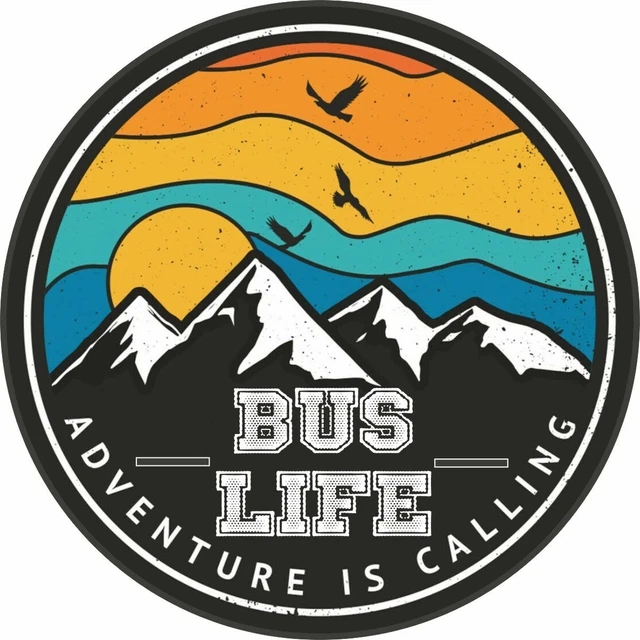 Van Life Adventure Is Call Vinyl-Aufkleber Camper Camping Skate