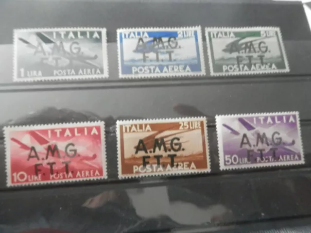 AMG Italy Trieste FTT 1947 FIRST AIRMAIL ISSUE $c #  C1-C6  MNH VF