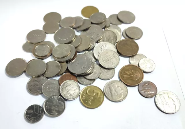 Konvolut ältere Münze Münzen Umlauf Belgien Franken & etwas Luxemburg alt