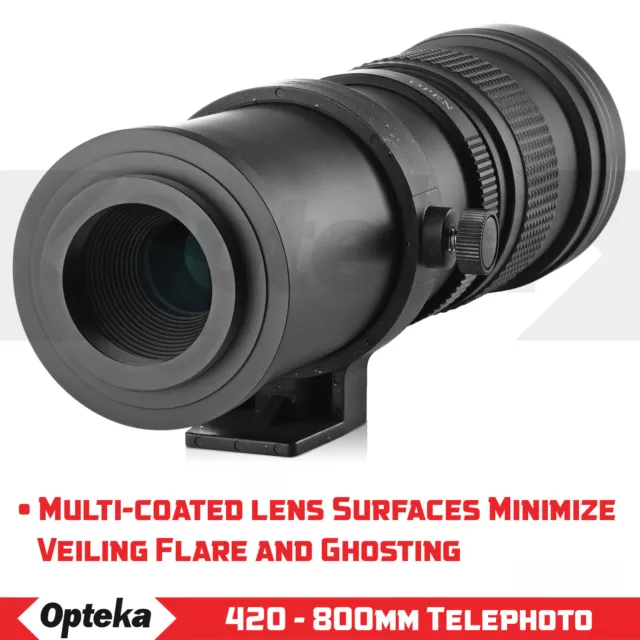 Opteka 420-1600mm Telephoto Zoom Lens for Nikon D3300 D3200 D3100 D3000 D200 D40 3