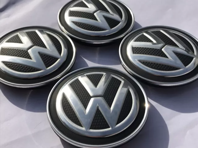 4x Original VW Golf 7 Rad Kappen Naben Abdeckung Felgen Deckel Emblem Radzier