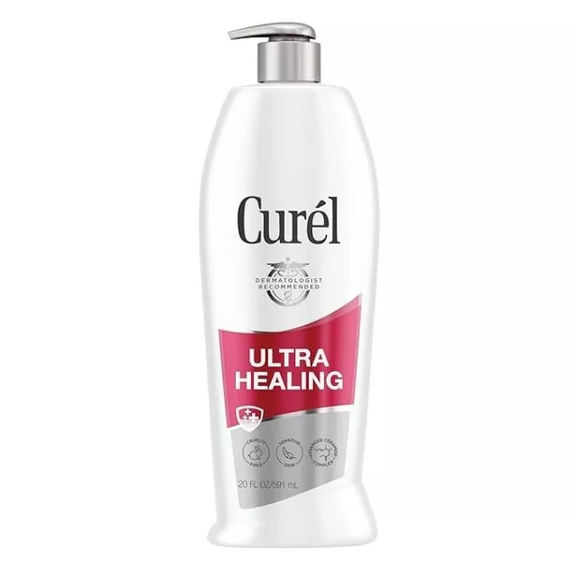 Curel Ultra Healing Lotion, Hand and Body Moisturizer; New, Fast Free Shipping