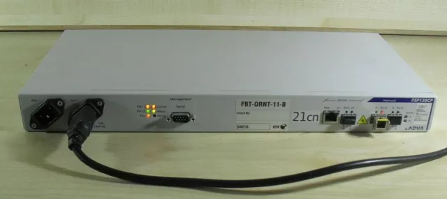 ADVA FSP150CP F150/BT-/CP Gigabit Network Rackmount Optical Fibre Access Switch