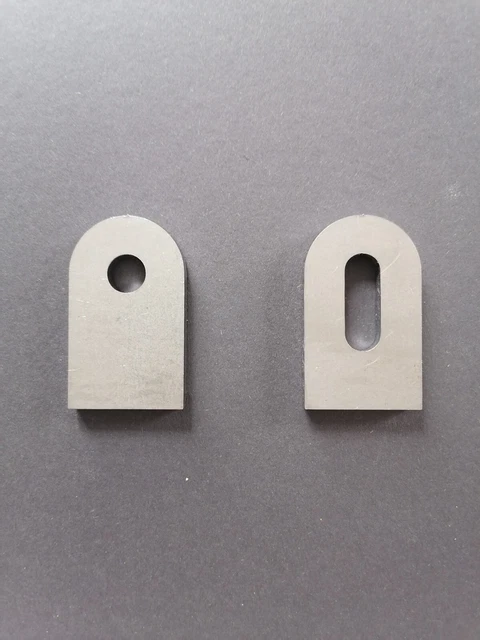 Anschweißband Edelstahl Stahl Anschweisslasche 50x30x6mm Langloch 9x25mm Lochsäge Metall 60 Mm