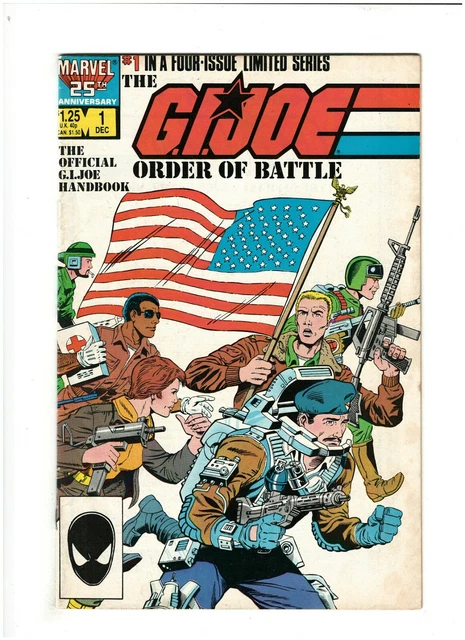 G.I. Joe Order of Battle #1 VG/FN 5.0 Marvel Comics 1986 Hawk, Dial-Tone