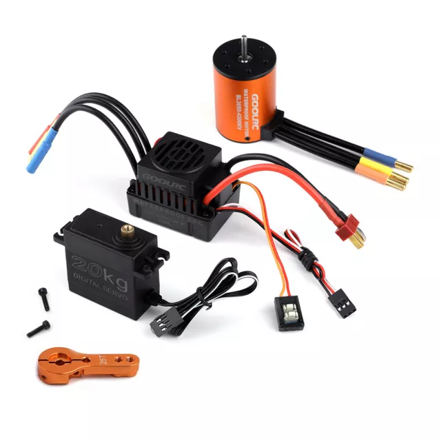 GoolRC 4tlg Combo Set 4300KV Motor 60A  20kg Servo 25T Servo Arm O1G3