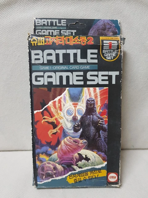 Vintage Godzilla Battle Game Set Kaiju Monster Korea Board Game Toy Japan Movie