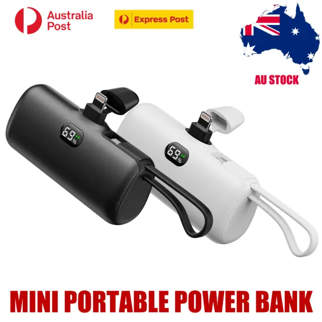 Portable Power Bank Fast Charging Capsule 5000mAh Mobile Phone External Battery