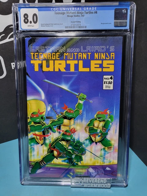 Teenage Mutant Ninja Turtles #4 2nd Print CGC 8.0 NES cover!