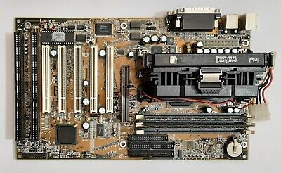 MSI MS-6117 Slot 1 440LX AGP ISA Mainboard + Pentium II 233MHz + 192MB SD-RAM