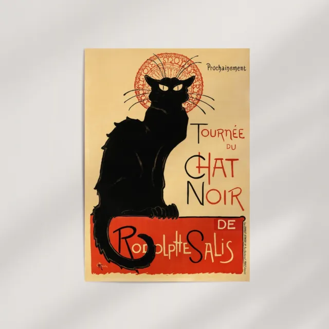 Tournée du Chat Noir by Théophile-Alexandre Steinlen 1896 Premium Wall Art Print