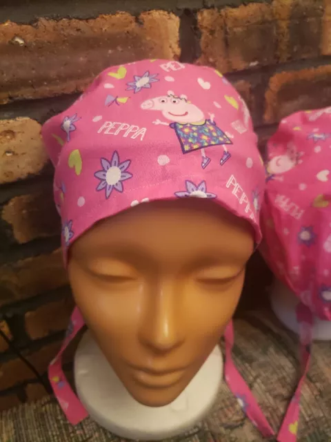 Peppa Pig Handmade Surgical Scrub Caps