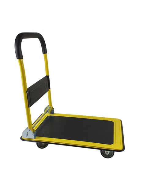 VEVOR Klappbarer Plattformwagen 150kg – Transportwagen Mit Lenkrollen, Rutschfester Ladefläche & Verstellbarem Griff, 680x495x1150mm