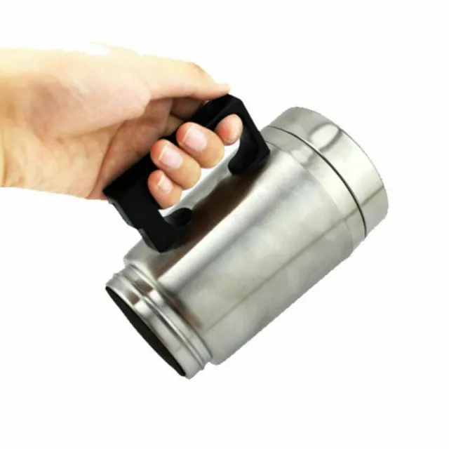 12V In-Car Thermos Thermal Heated Travel Mug Cup Caravanning Camping Coffee Tea 6