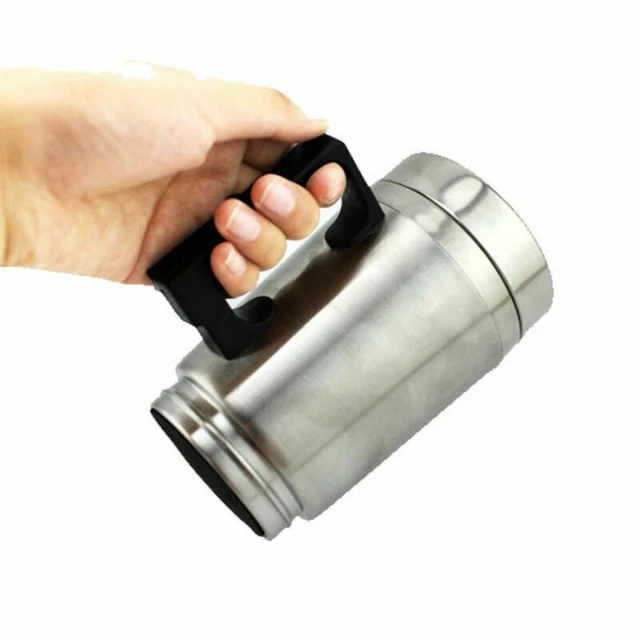 12V In-Car Thermos Thermal Heated Travel Mug Cup Caravanning Camping Coffee Tea 6