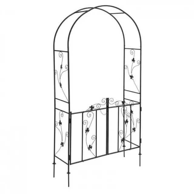 Arche de Jardin en métal avec portillon D31232